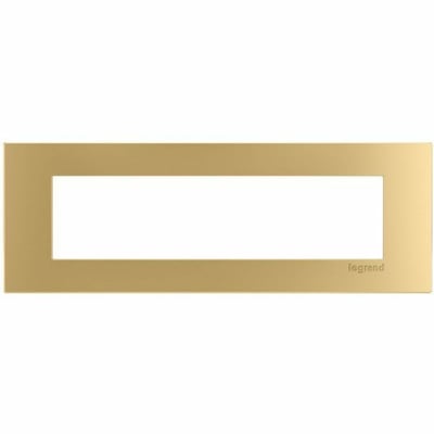 Wiremold dash 4-Cube Trim Plate in Bronze