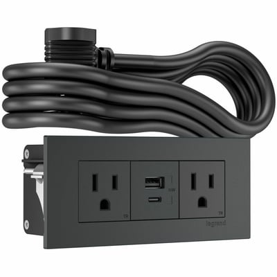 Wiremold Dash Series 3-Cube FPC - Graphite