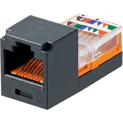 MINICOM MOD CAT5E UTP 8 POS 8 WIRE BLK
