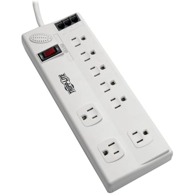 Tripp Lite by Eaton Protect It! 8-Outlet Computer Surge Protector 8 ft. (2.43 m) Cord 3150 Joules Tel/Modem/Fax Protection TAA