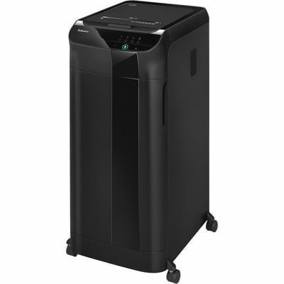 Fellowes&reg; AutoMax 550C Cross Cut, Auto Feed 2-in-1 Heavy Duty Commercial Paper Shredder with SilentShred™