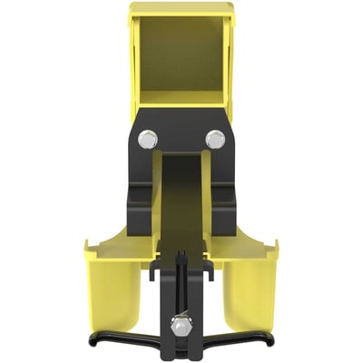 Panduit FiberRunner Spill-Over Junction, 2x2, Yellow