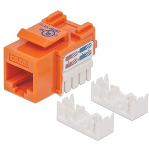 CAT6 ORANGE KEYSTONE JACK UTP