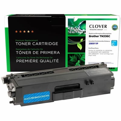 Clover Imaging Remanufactured High Yield Cyan Toner Cartridge for Brother TN336