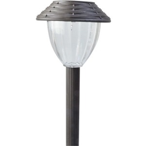Coleman Cable 91384 Woven Style Solar Powered LED Path Light, 6-Pack, Brown Finish