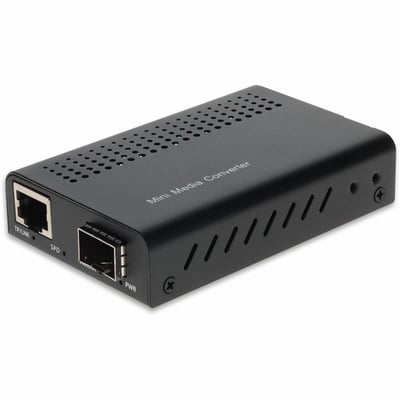 10GBS 1RJ-45 TO 1 SFP+ PORT MINI MEDIA CONVERTER