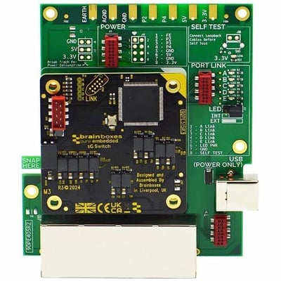 Brainboxes Pure Embedded Industrial Gigabit Ethernet Evaluation Kit