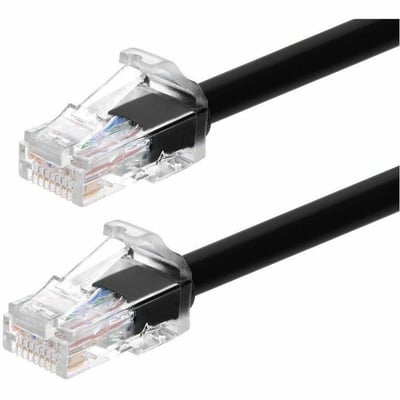 MONOPRICE CAT6A 5FT BLACK COMPONENT LEVEL PATCH CABLE_ UTP_ 24AWG_ 500MHZ_ PURE