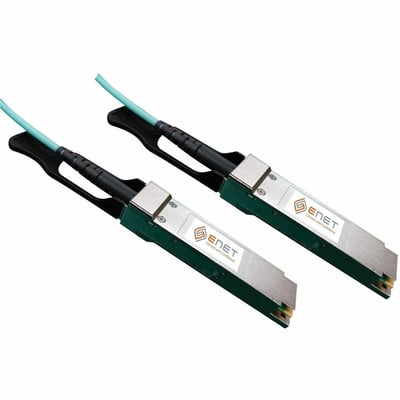 NVIDIA Mellanox MFS1S00-V050E Compatible TAA Compliant 200GBASE-AOC QSFP56 Active Optical Cable 850nm 50m (164 ft) OM3 LSZH