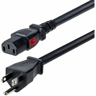 15FT COMPUTER POWER CORD TAA NEMA 5-15P TO LOCKING C13 125V 15A