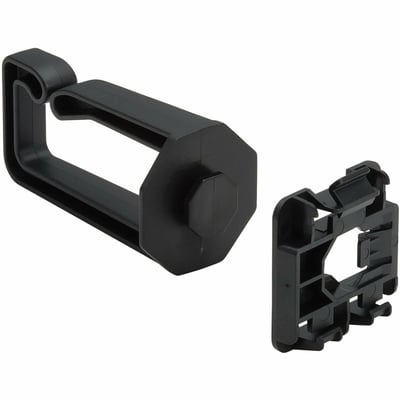 CABLE MANAGEMENT D-RINGS FOR DIN RAILS MULTI-ANGLE 1U 2 PACK