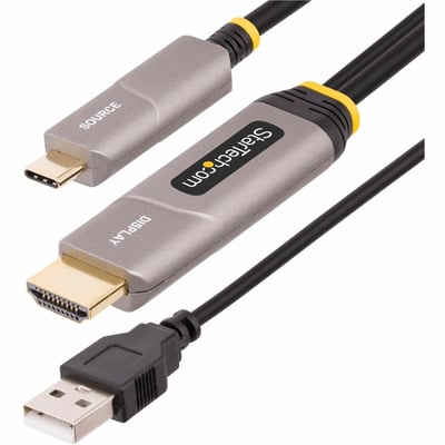 50FT USB-C TO HDMI CABLE ACTIVE OPTICAL CABLE 4K 60HZ
