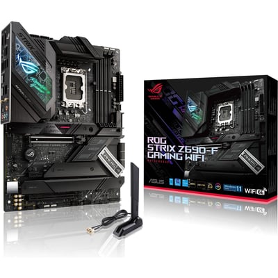 Asus ROG Strix Z690-F GAMING WIFI Desktop Motherboard - Intel Z690 Chipset - Socket LGA-1700 - Intel Optane Memory Ready - ATX