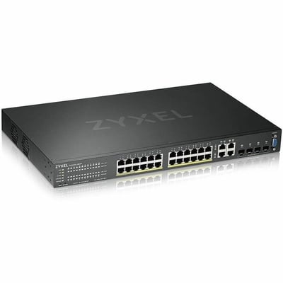 ZYXEL 24-port GbE L2 PoE Switch with GbE Uplink