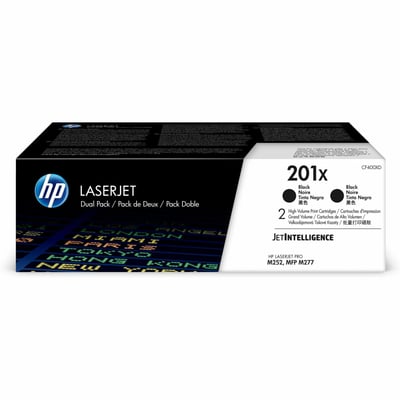 HP 201X (CF400XD) Original High Yield Laser Toner Cartridge - Black - 2 / Carton