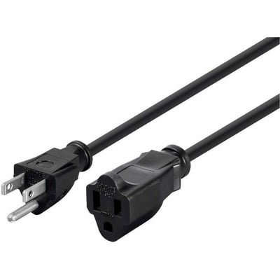 MONOPRICE EXTENSION CORD - NEMA 5-15P TO NEMA 5-15R_ 14AWG_ 15A/1875W_ 3-PRONG_