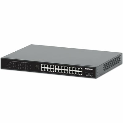 24-PORT GIGABIT ETHERNET POE+ SWITCH WITH 2 SFP PORTS