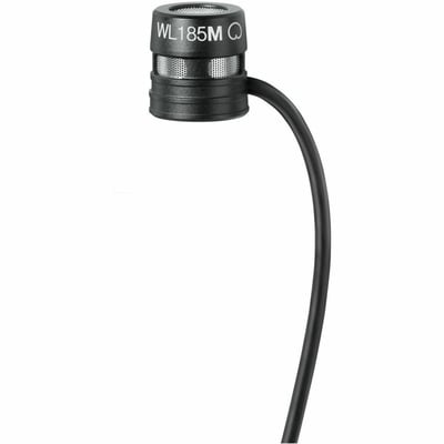 SHURE WL185MB/C-LM3 CONDENSER LAVALIER MICROPHONE