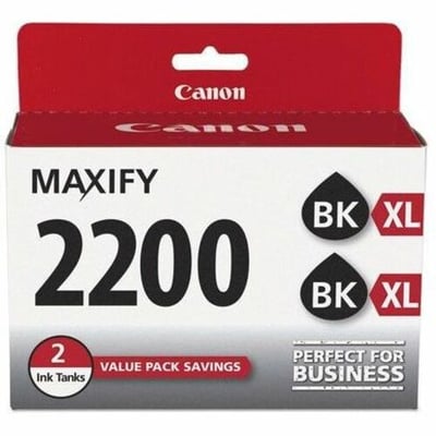 Canon PGI-2200 XL Original High Yield Inkjet Ink Cartridge - Twin-pack - Black - 2 / Pack