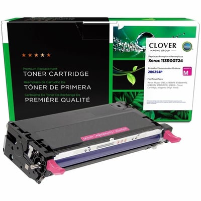 Clover Imaging Remanufactured High Yield Magenta Toner Cartridge for Xerox 113R00724