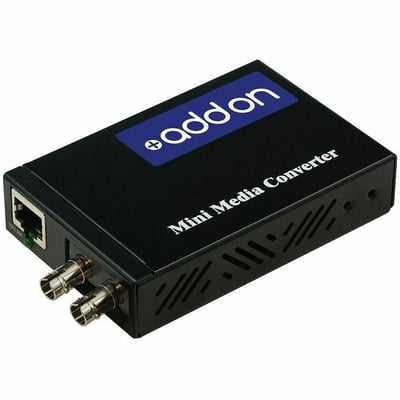 AddOn 10/100Base-TX(RJ-45) to 100Base-LX(ST) SMF 1310nm 20km Mini Media Converter