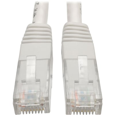 Eaton Tripp Lite Series Cat6 Gigabit Molded (UTP) Ethernet Cable (RJ45 M/M), PoE, White, 6 ft. (1.83 m)
