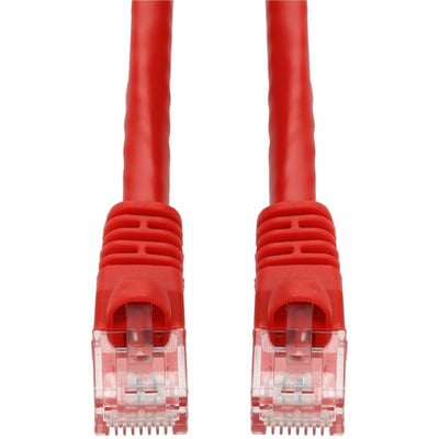 AddOn 20ft Red CAT 5E PVC Ethernet Cable Snagless Bubble Boot RJ-45 M/M