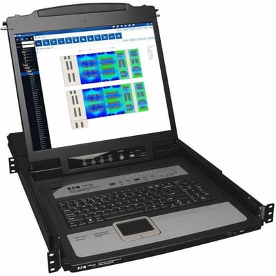 Tripp Lite by Eaton NetDirector 8-Port 1U Rack-Mount Console KVM Switch with 19-in. LCD and IP Remote Access