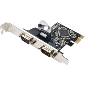 PCIE 2X PORT SERIAL DB9 CARD, MOSCHIP 99