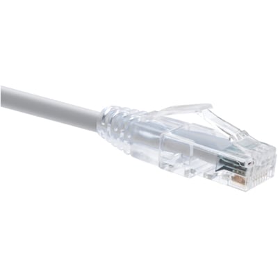 UNC GROUP 1 FOOT CAT6 SNAGLESS CLEARFIT PATCH CABLE GRAY -  CAT6 PATCH CABLE CAT