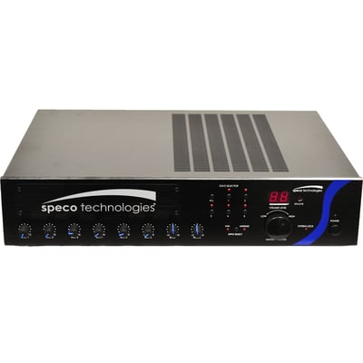 240W PA MIXER AMPLIFIER WITH MODULE BAY - INCLUDES IR REMOTE AND RACK-MOUNTING K