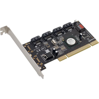 SYBA Multimedia 4 Channels PCI Serial ATA II Raid Host Controller Card