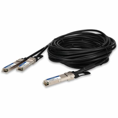 AddOn Mellanox® MCA7J50-H003R Compatible TAA 200GBase-CU QSFP56 to 2xQSFP56 Direct Attach Cable (Active Twinax, 3m, Infiniband HDR)