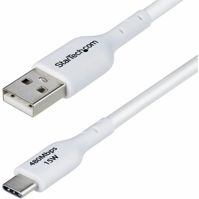 10FT WHITE USB-A TO USB-C CABLE CHARGER CORD USB 2.0 DATA TRANSFER