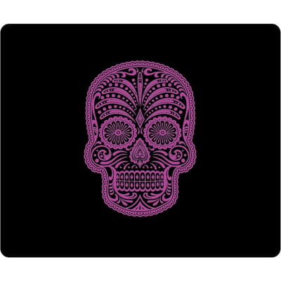 OTM Hipster Prints Black Mouse Pad, Mrs. Sugarbones