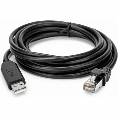 10FT (3M) CISCO USB CONSOLE USB TO RJ45 ROLLOVER CABLE - BLACK
