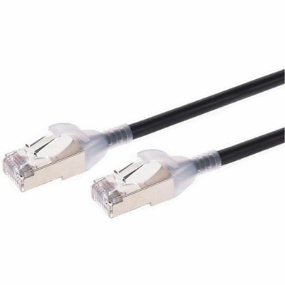 MONOPRICE SLIMRUN CAT6A ETHERNET PATCH CABLE - SNAGLESS_ DOUBLE SHIELDED_ COMPON