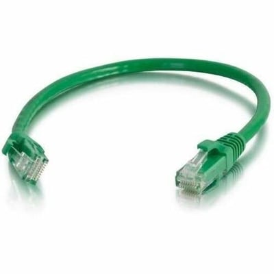 Quiktron Q-Series Patch Cords, Cat6, Booted, Green, 8 Ft
