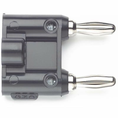 Pomona Double Banana Plug, Black
