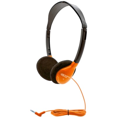 Hamilton Buhl Personal On-Ear Stereo Headphone, ORANGE - 200 Pack
