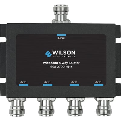Wilson Cellular Signal Splitter 4 Way -6 dB w/N Female Connectors, 50 Ohm
