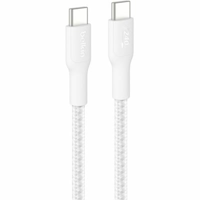 C - C CBL 240W 2.0 BRAIDED PCR 1M WHITE 15-RETAIL BOX