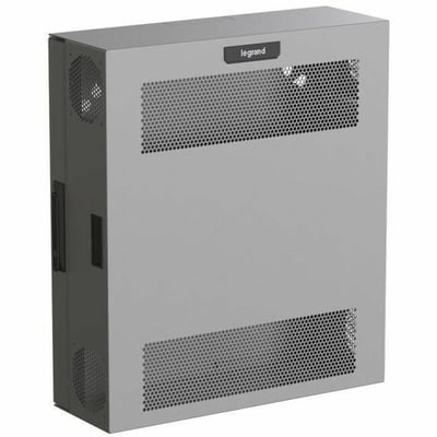 Ortronics Compact Edge Cabinet, 4 RU, Perforated Door - Magnesium