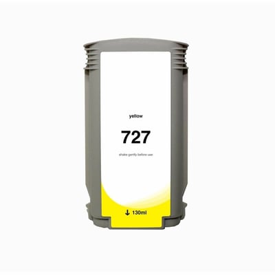 WF Non-OEM New Yellow Wide Format Ink Cartridge for HP 727 (B3P21A)