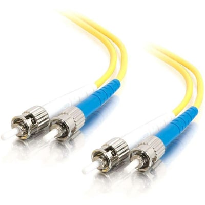 C2G-2m ST-ST 9/125 OS1 Duplex Singlemode Fiber Optic Cable (TAA Compliant) - Yellow