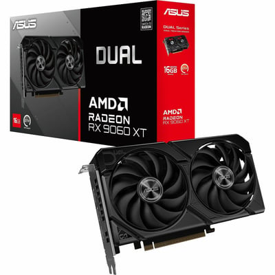 ASUS DUAL RADEON RX 9060 XT 16GB GDDR6 GRAPHICS CARD