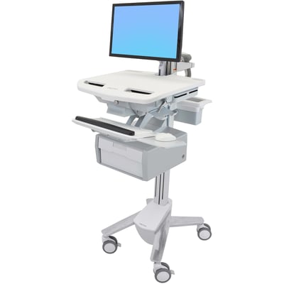Ergotron StyleView Cart with LCD Arm, 1 Tall Drawer (1x1)