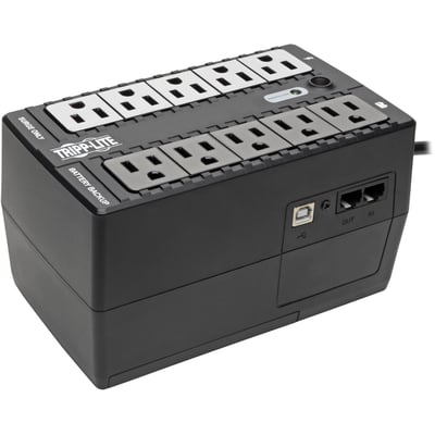 Tripp Lite by Eaton UPS 550VA 300W Standby UPS - 10 NEMA 5-15R Outlets 120V 50/60 Hz USB 5-15P Plug Desktop/Wall Mount
