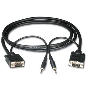 C2G UXGA Monitor Cable with 3.5mm Audio