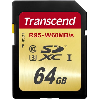 Transcend 64 GB Class 10/UHS-I SDXC